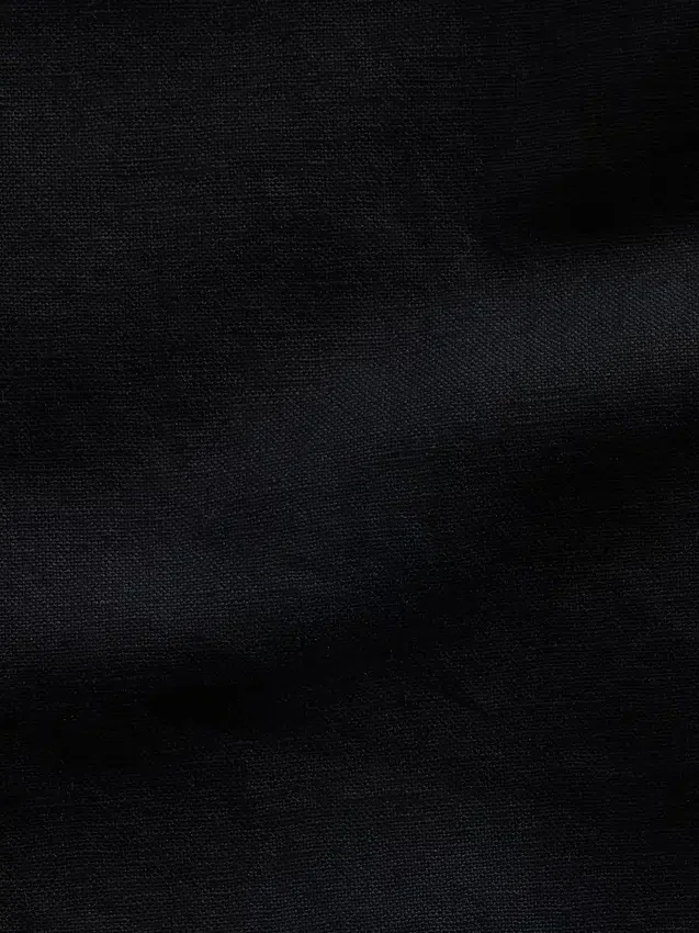 Lässige, konisch zulaufende Hose aus Leinen-Baumwolle