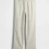 Lässige, konisch zulaufende Hose aus Leinen-Baumwolle