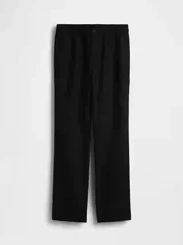 Lässige, konisch zulaufende Hose aus Leinen-Baumwolle