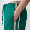 Lässige Streifenhose aus Bio-Baumwollpopeline