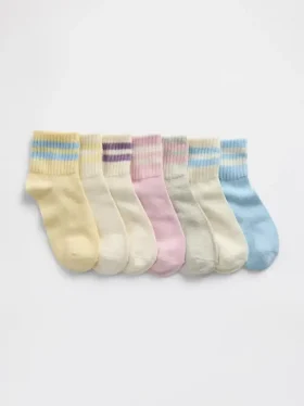 Lässige Varsity-Socken für Kinder (7er-Pack)