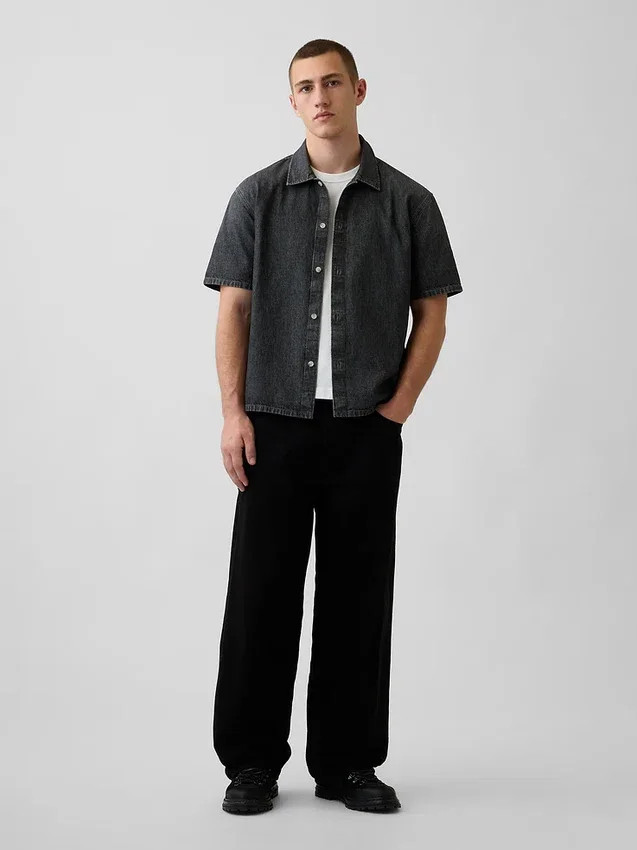 Lässiges Jeanshemd