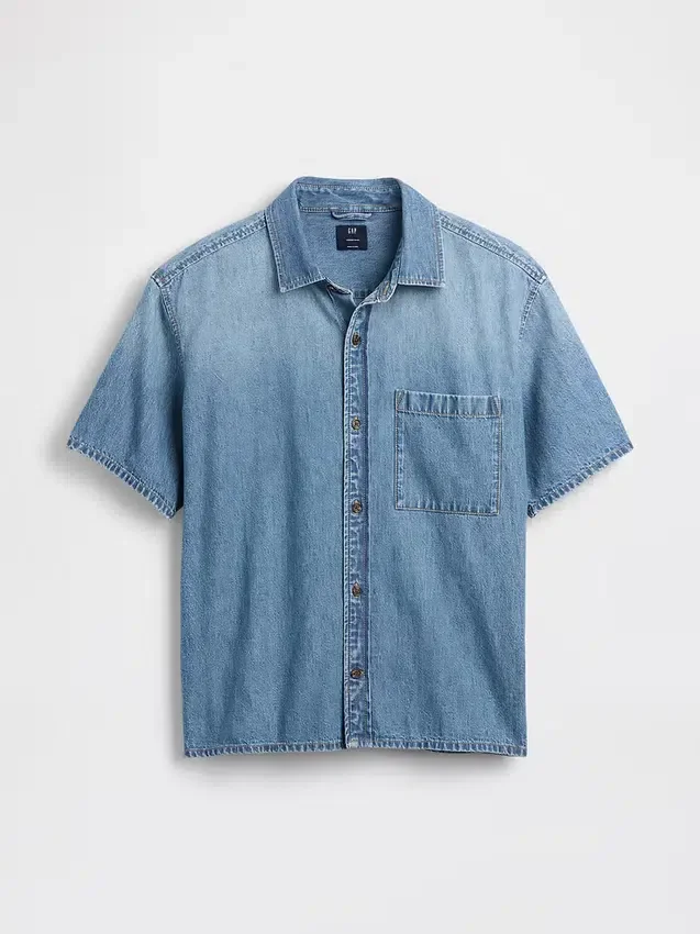 Lässiges Jeanshemd