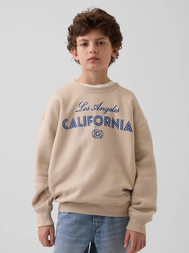 Lässiges Sweatshirt für Kinder mit Aufdruck