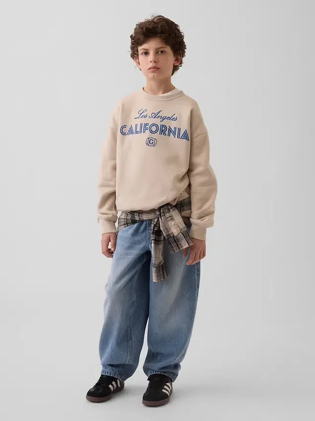 Lässiges Sweatshirt für Kinder mit Aufdruck