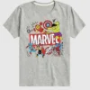 Marvel Avengers Doodle-T-Shirt mit kurzen Shorts für Kleinkinder