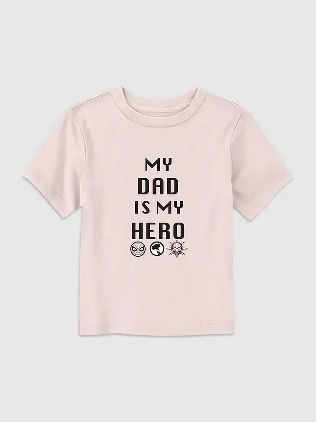 Marvel-Helden-T-Shirt für Kleinkinder mit „Dad“-Aufdruck