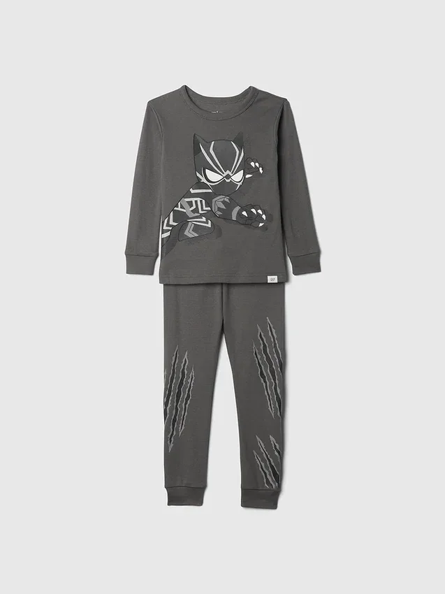 Marvel-Pyjama-Set aus gebürsteter Bio-Baumwolle für Baby & Kleinkind