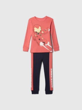 Marvel-Pyjama-Set aus gebürsteter Bio-Baumwolle für Baby & Kleinkind