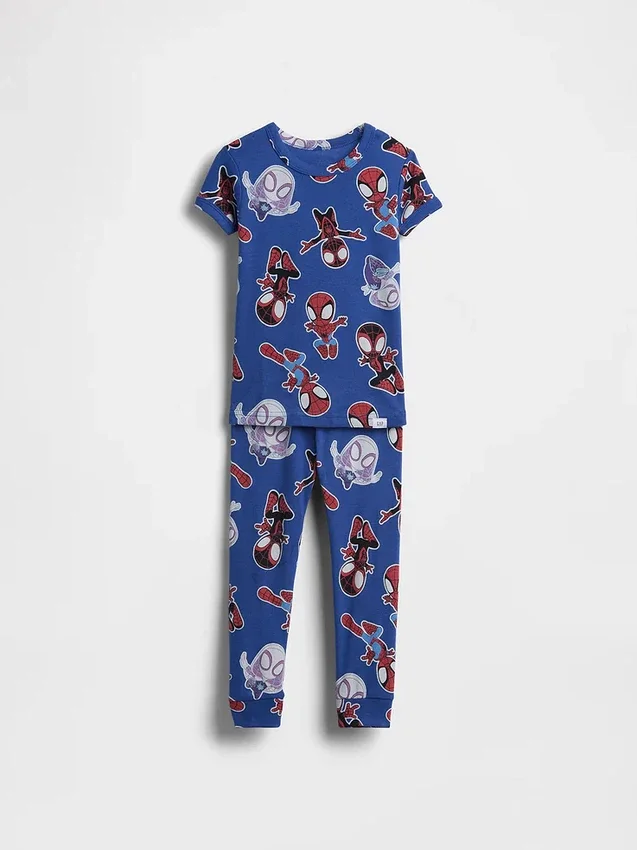 Marvel-Pyjama-Set aus gebürsteter Bio-Baumwolle für Baby & Kleinkind