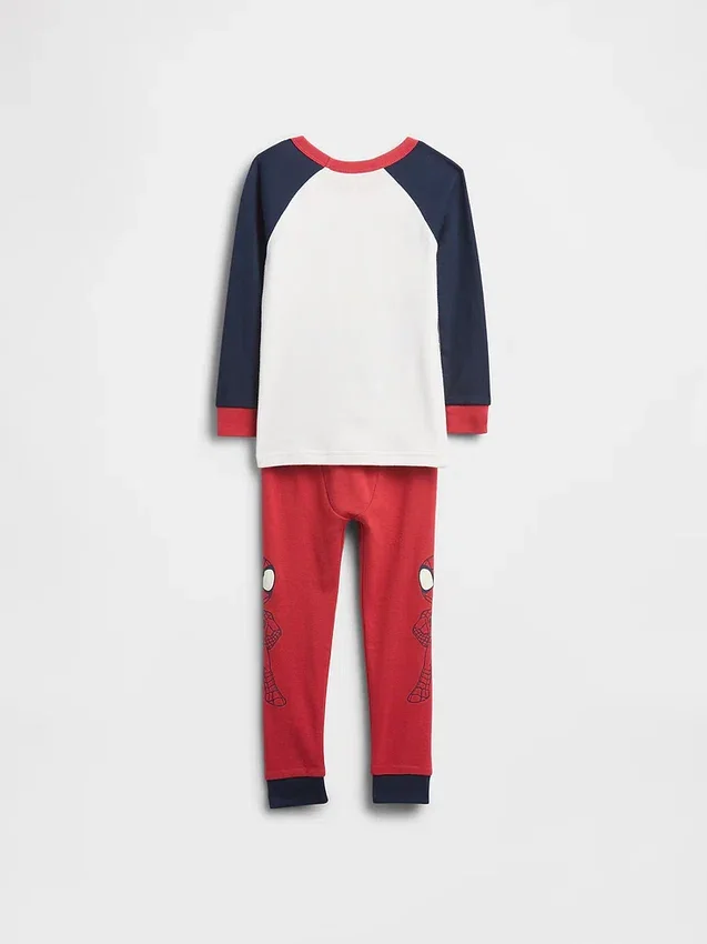 Marvel-Pyjama-Set aus gebürsteter Bio-Baumwolle für Baby & Kleinkind