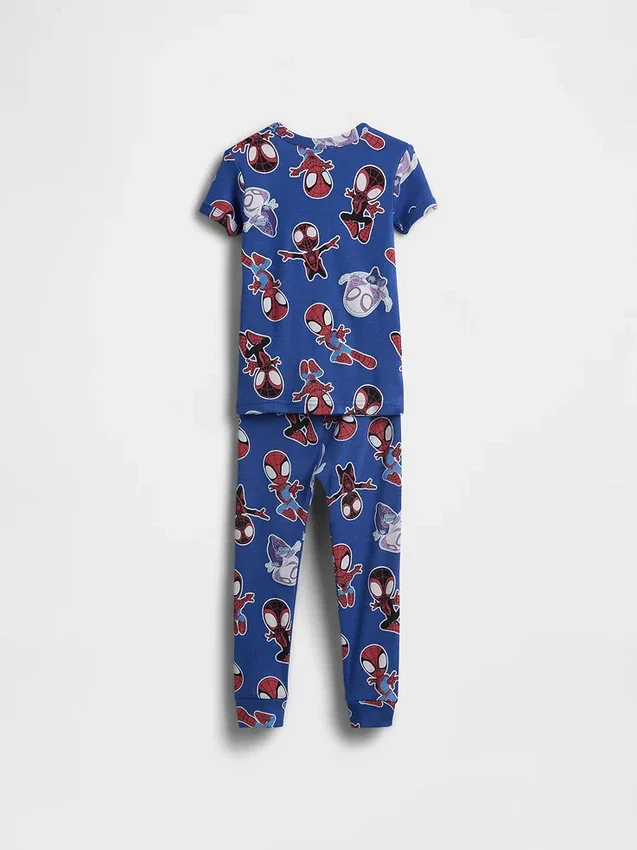 Marvel-Pyjama-Set aus gebürsteter Bio-Baumwolle für Baby & Kleinkind