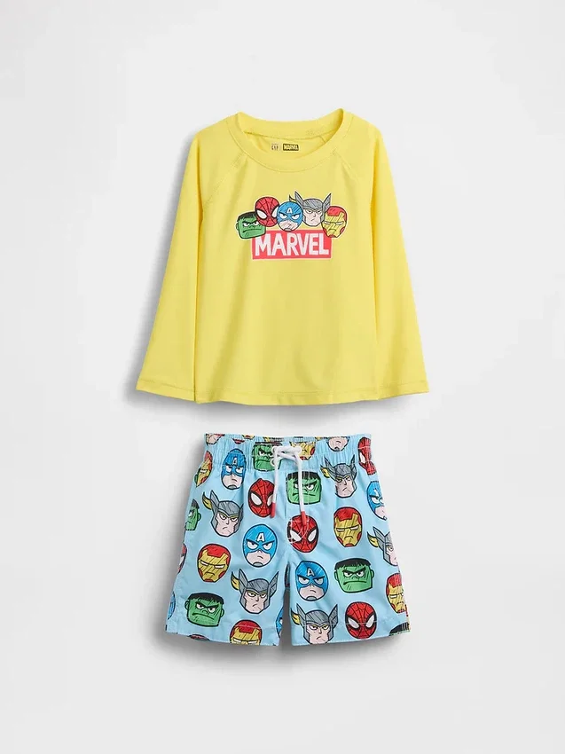 Marvel-Rashguard-Badeset für Baby & Kleinkind