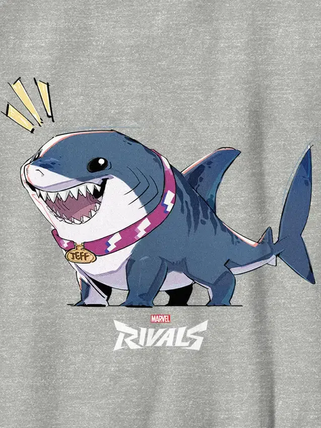 Marvel Rivals „Jeff the Shark“-Grafik-T-Shirt für Kinder