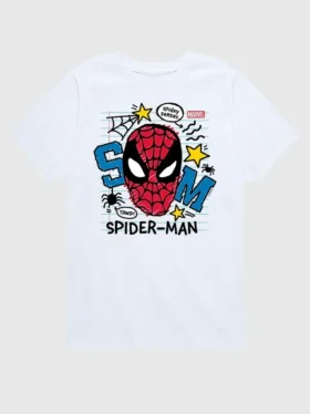 Marvel Scribbled Spider-Man Kurzarm-T-Shirt mit Grafik für Kleinkinder
