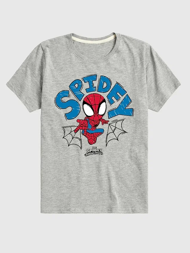 Marvel Spidey Doodle-T-Shirt mit kurzen Shorts für Kleinkinder