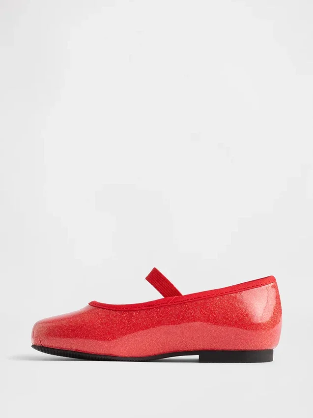 Mary-Jane-Ballerinas für Kleinkinder mit Schimmer