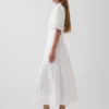 Maxi-Hemdkleid mit Fässchenärmeln