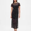 Maxikleid aus Mesh