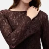 Maxikleid aus Spitze mit Glockenärmeln