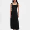 Maxikleid aus verschiedenen Materialien