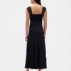 Maxikleid aus verschiedenen Materialien