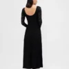 Maxikleid aus verschiedenen Materialien