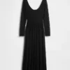 Maxikleid aus verschiedenen Materialien