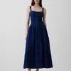 Maxikleid im Korsett-Stil mit Schnürung