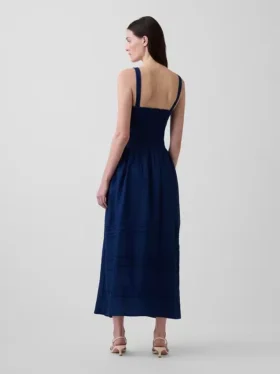 Maxikleid im Korsett-Stil mit Schnürung