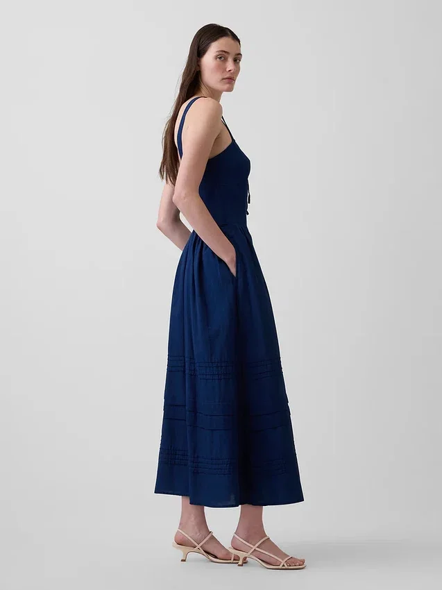 Maxikleid im Korsett-Stil mit Schnürung
