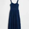 Maxikleid im Korsett-Stil mit Schnürung
