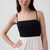 Maxikleid mit Empire-Taille aus Leinenmischung