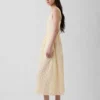 Maxikleid mit Lochstickerei und tief sitzender Taille