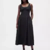 Maxikleid mit Raffungen