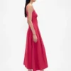 Maxikleid mit Raffungen