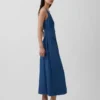 Maxikleid mit Raffungen