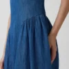 Maxikleid mit Raffungen