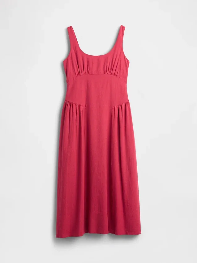 Maxikleid mit Raffungen