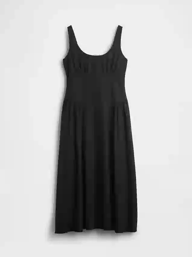 Maxikleid mit Raffungen