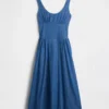 Maxikleid mit Raffungen