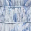 Maxikleid mit Stufenschnitt und Bindeband am Rücken