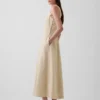 Maxikleid mit U-Ausschnitt