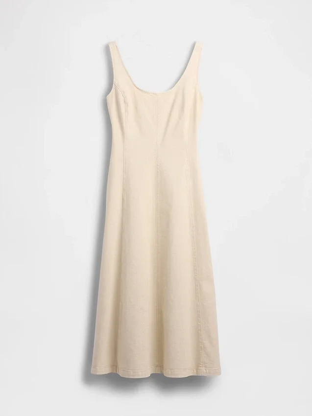 Maxikleid mit U-Ausschnitt