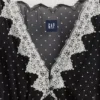 Maxikleid mit V-Ausschnitt und Spitzenbesatz