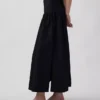 Maxirock aus Popeline mit tief sitzender Taille