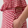 Maxirock mit Gingham-Muster