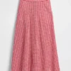Maxirock mit Gingham-Muster
