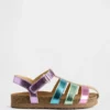 Metallic-Fischersandalen für Kleinkinder