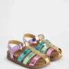 Metallic-Fischersandalen für Kleinkinder